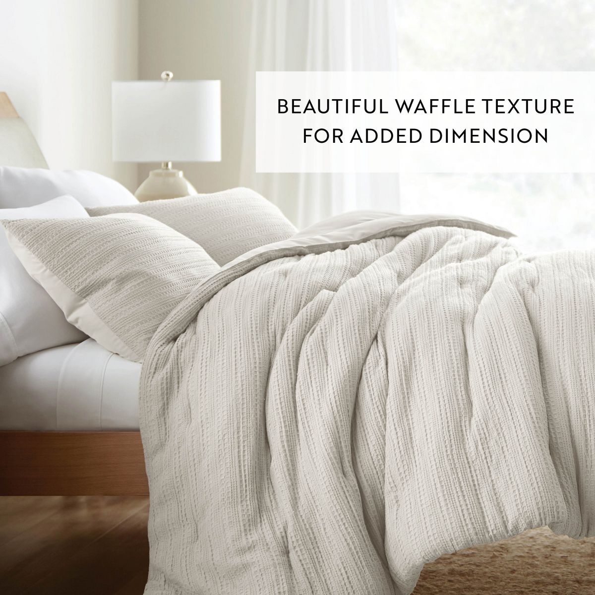Waffle Textured Comforter Set All Season
