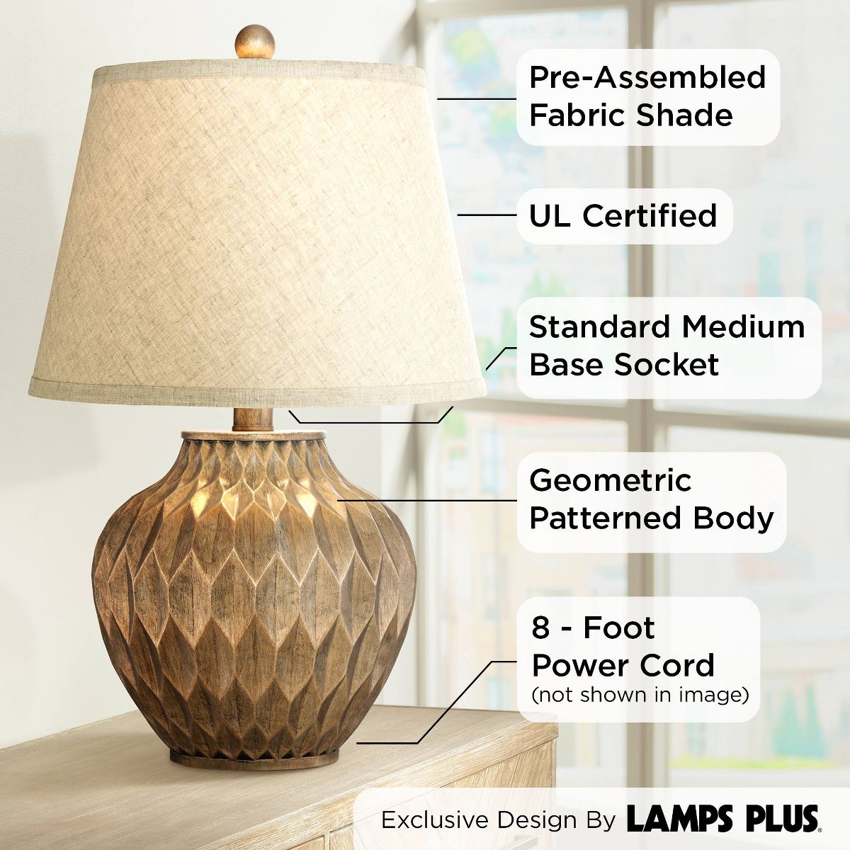 Buckhead Modern Accent Table Lamp