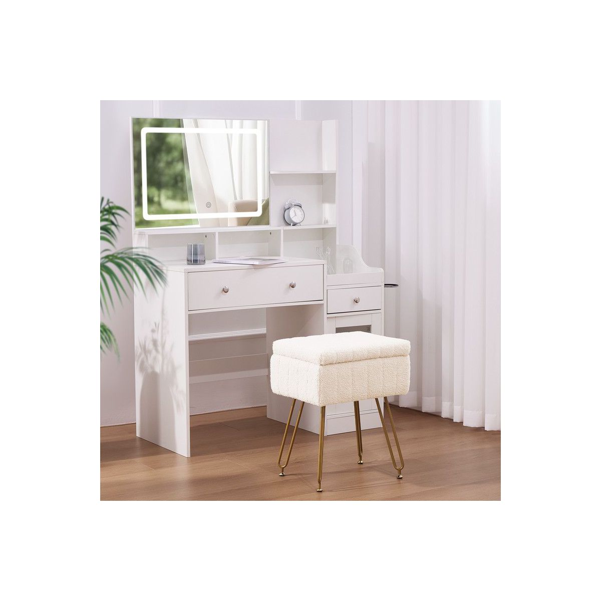 eddy Fabric Storage Ottoman