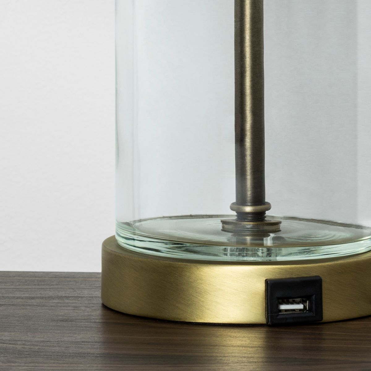 Fillable Accent with USB Table Lamp