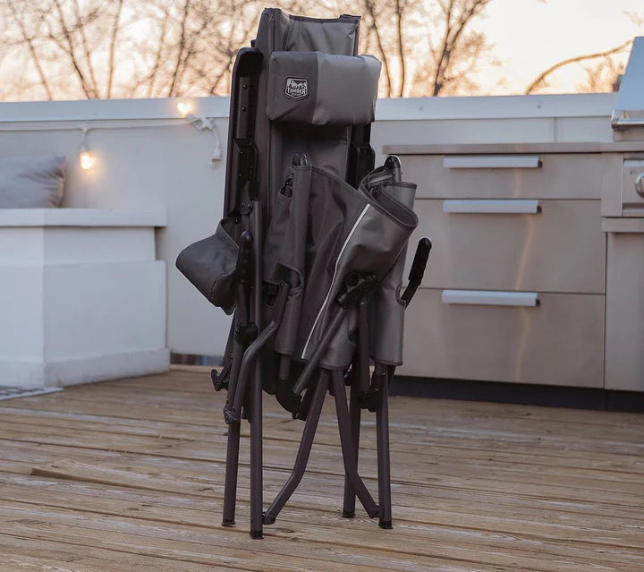 Timber Ridge Folding Lounge Chair with Footrest